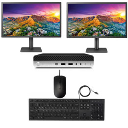 HP Prodek 400 G4 complete set met twee monitoren